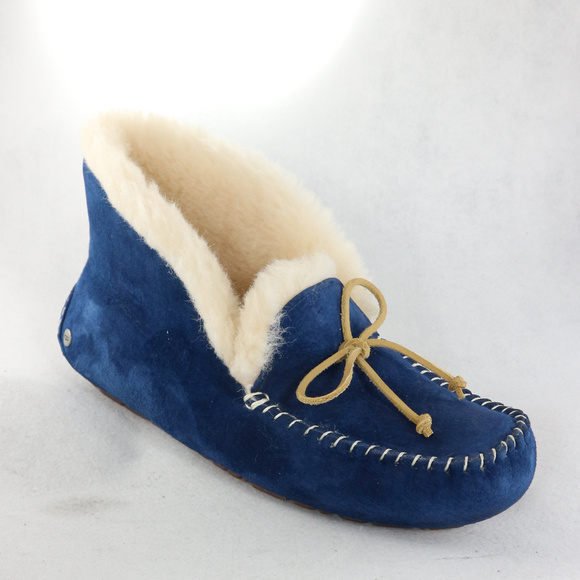 UGG Shoes - New UGG UGGpure™ Alena Blue Suede Slipper Bootie